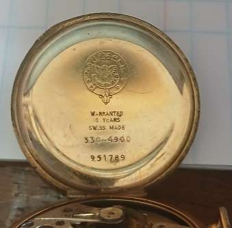 Antique Cyma hand winding Mens gold plated wristwatch