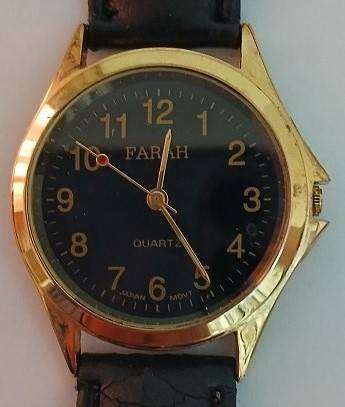 Vintage (new, old stock) Farah Mens gold plated wristwatch