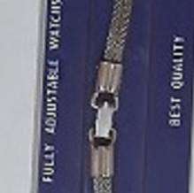 Vintage Hifra (new, old stock) chrome  ladies wristwatch strap