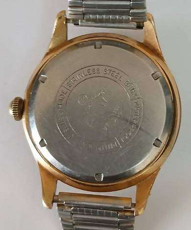 Vintage REWI  hand winded Swiss made Mens wristwatch