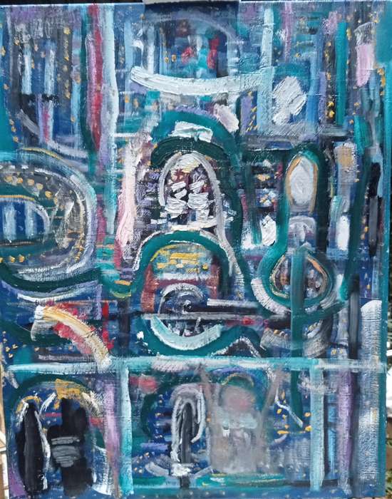 Derek Bernstein oil on canvas