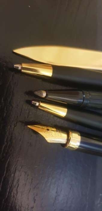 Pen gift set with letter opener.ruler etc in box