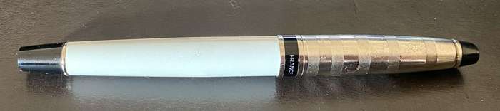 Waterman Expert 3 Deluxe White Chrome Trim Fountain Pen