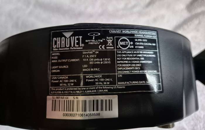 Chauvet Slim Par 64 LED Light