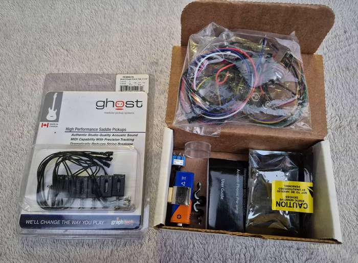 Ghost Acousti-Phonic Guitar Preamp and Saddle Pickups