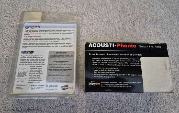 Ghost Acousti-Phonic Guitar Preamp and Saddle Pickups