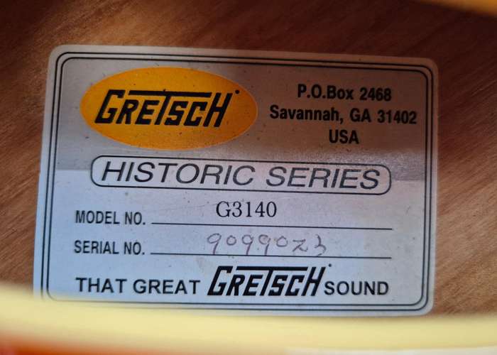 Gretsch Historic Series G3140 Synchromatic Thinline Guitar