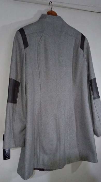 Calvin Klein Grey Wool Blend Pea Jacket Coat Size XL