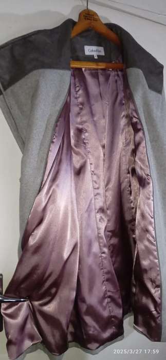 Calvin Klein Grey Wool Blend Pea Jacket Coat Size XL
