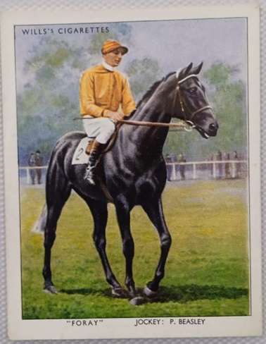 Wills Cigarette Cards: Racehorses and Jockeys 1938 Full set of 40 cards