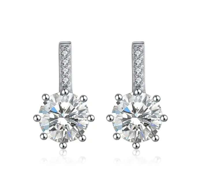 925 Silver Bijoux CZ Stud Earrings