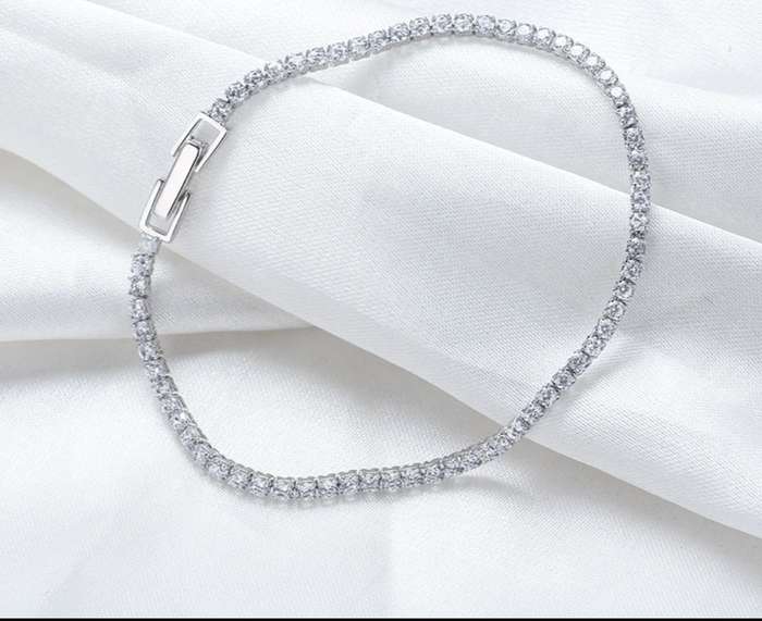 SPECIAL - 925 Silver Sparkling  3 mm CZ Tennis Bracelet