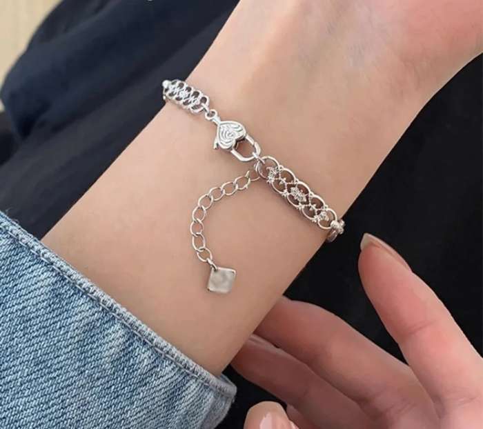 925 Silver Lace Bracelet