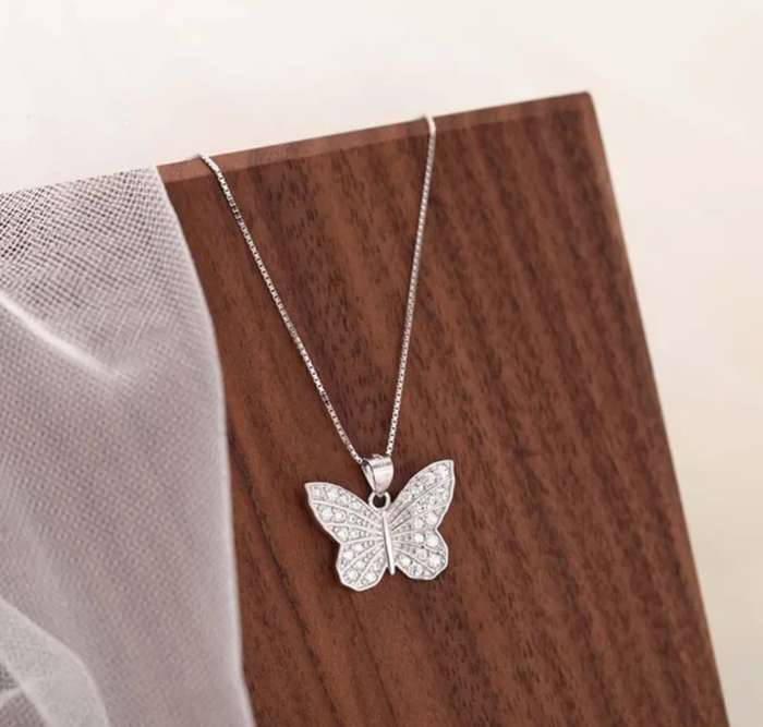 925 Silver Butterfly Necklace