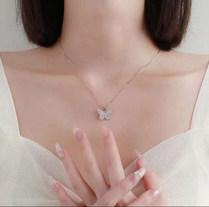 925 Silver Butterfly Necklace