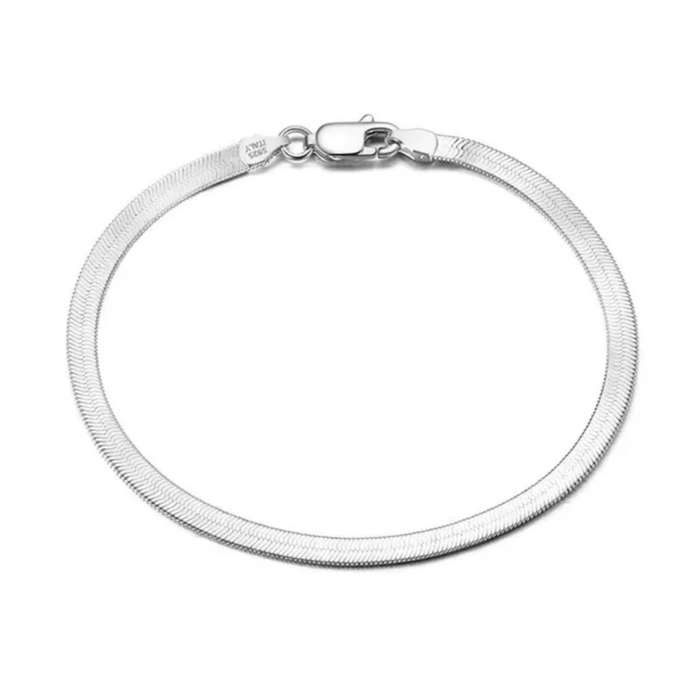 SPECIAL - 925 Italian Silver 3mm Snake Chain Bracelet
