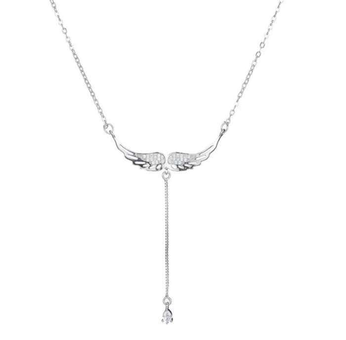Sterling Silver Wings Necklace