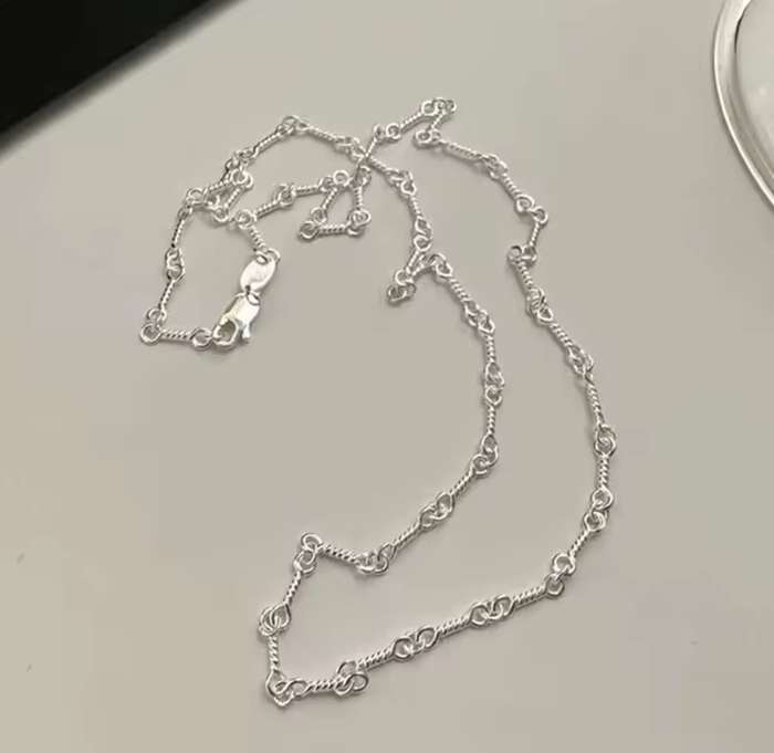 SPECIAL - 925 Silver Twisted Chain Necklace.