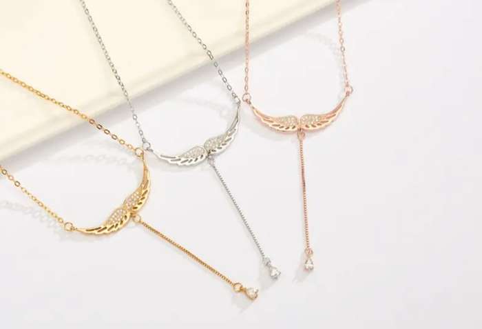 Sterling Silver Wings Necklace