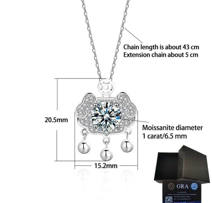 1ct Moissanite Serene Necklace