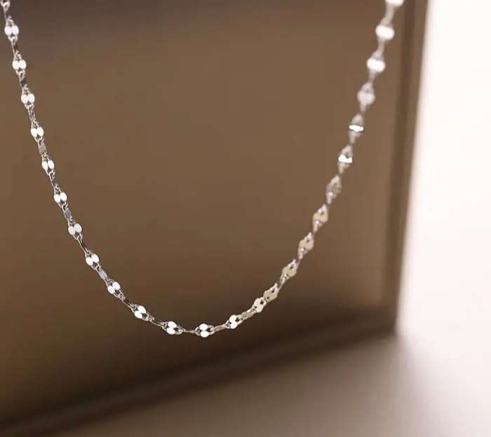 Fancy Stainless Steel Necklace 45.72 cm | No Fade