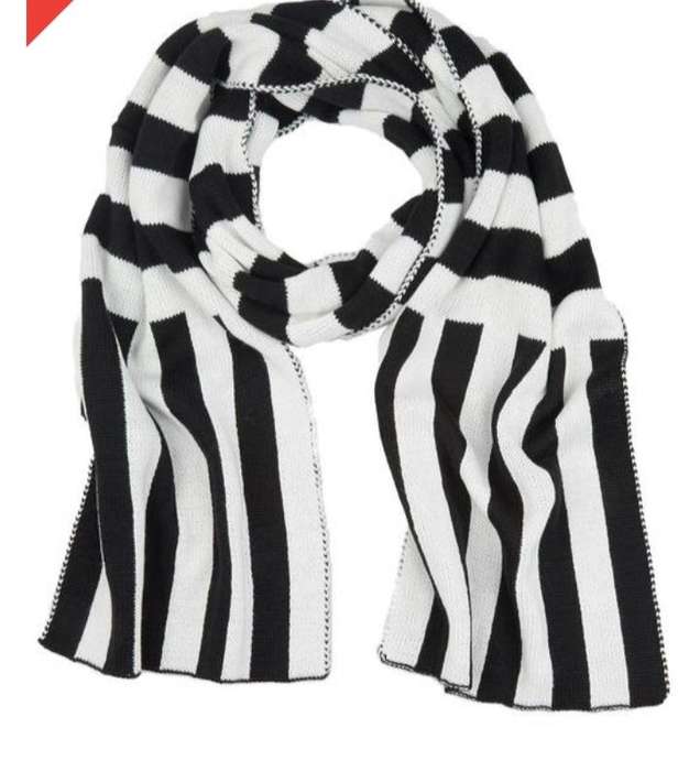 Oversized Monochrome Knitted Scarf | Unisex