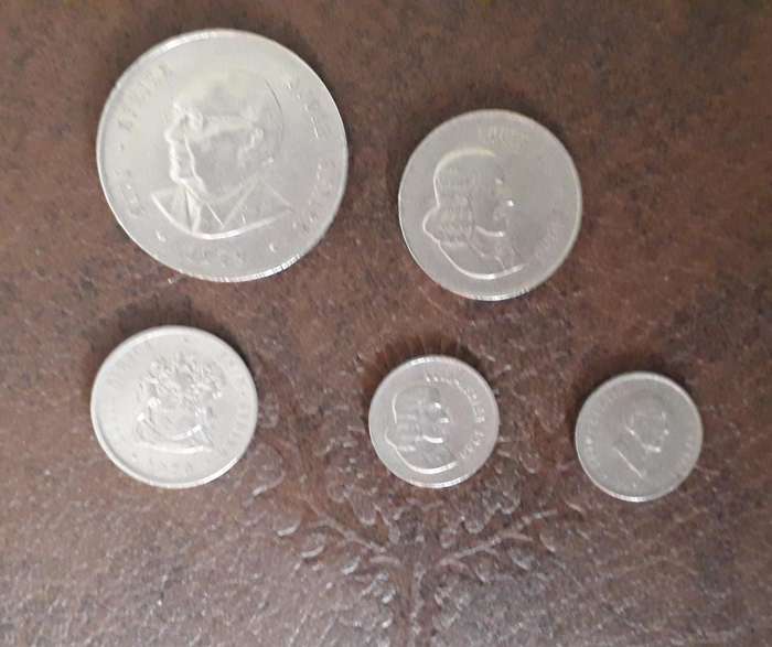 South African Coins Lot 1965-1979 | R1 20c 10c 5c pieces