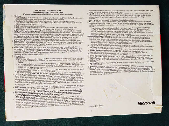 Windows Vista Operating System - for the collector