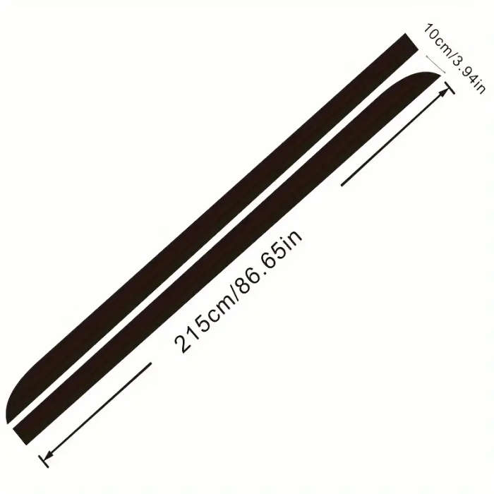 BMW Side Skirt Sticker Decals in sleek Gloss Black