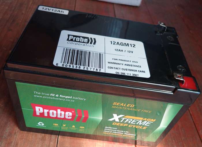 12V 12ah Probe Agm Xtreme Deep Cycle Battery