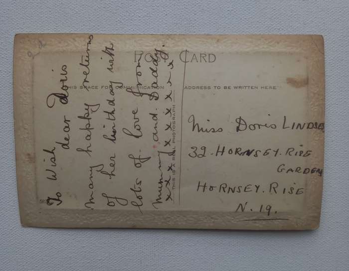 Vintage embossed postcard
