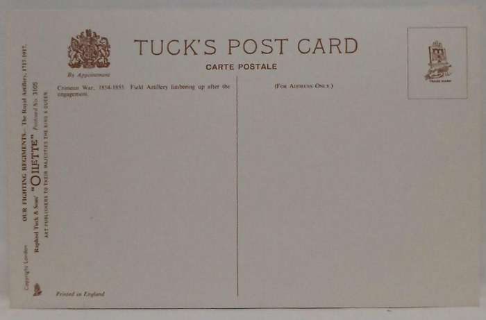 Mint conditon vintage Tucks military postcard set our fighting regiment (Harry Payne) oilette series