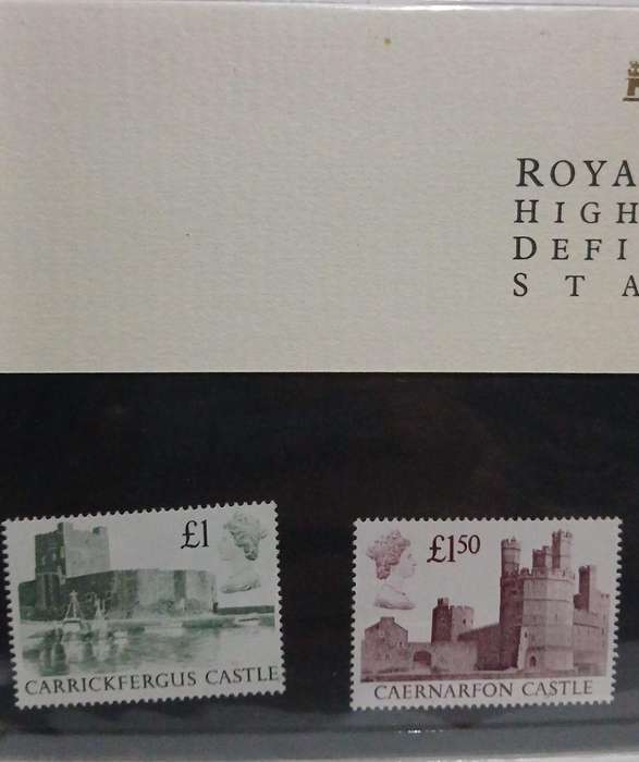 Royal mail high value definitive Stamps mint set castles