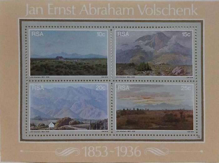Mint jan ernst Abraham volschenk SA stamp set