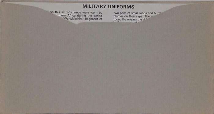 FDC military uniforms autographed by the military uniform artist Andrew May