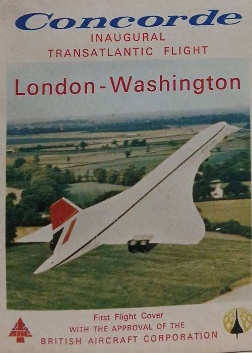 FDC flown on the Concorde s inaugural transatlantic flight