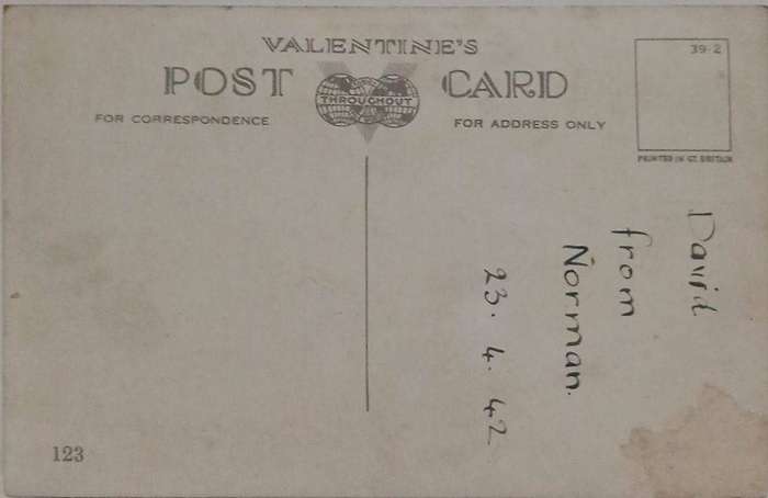 Vintage colour valentines commemorative postcard of King George and Queen Elizabeth