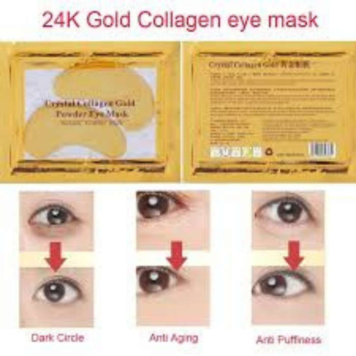 Anti Aging 24k Gold Collagen Eye Mask with Hyaluronic Acid