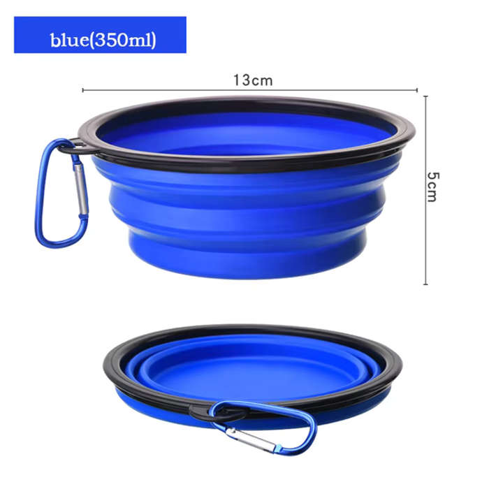Pet Ventilated Collapsible Portable Mesh Travel Carrier Including Collapsible Silicone Pet Bowl and