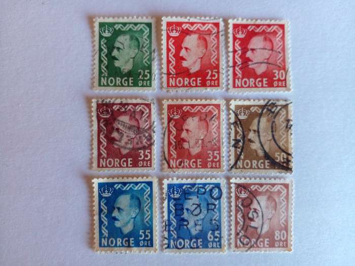 Norway 1950 King Haakon VII