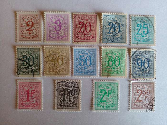 Belgium 1951 Lion Series
