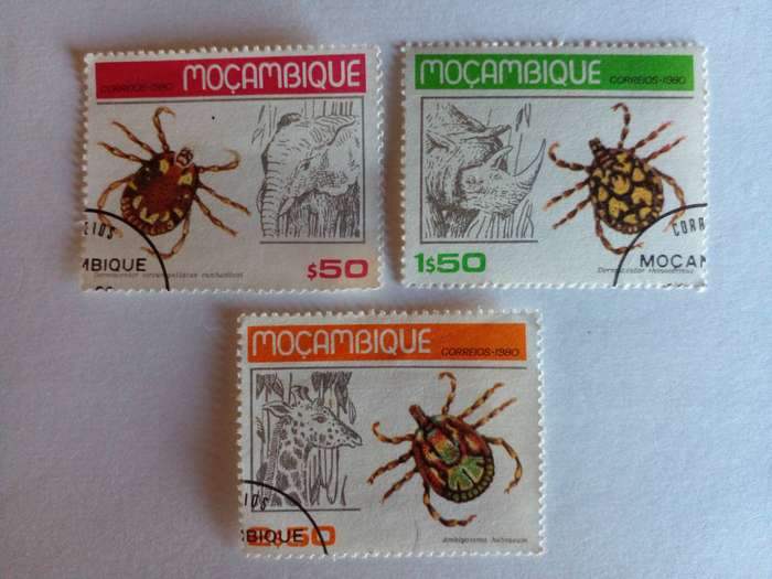 Mozambique 1980 Ticks