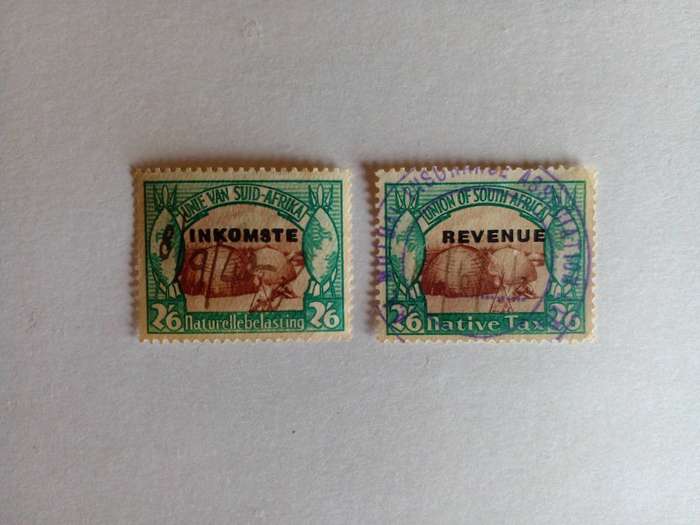 Union of SA 1942 Revenue Stamps (Native Tax)