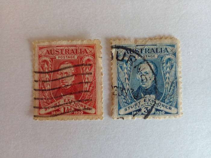 Australia 1930 100th Anniversary Sturt Expedition