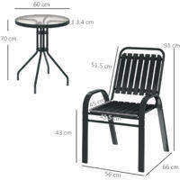 Outdoor patio ,two chairs and table