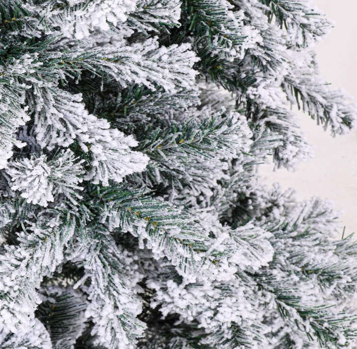 Premium Snow Flocked Artificial Holiday Christmas Tree - 1.8m