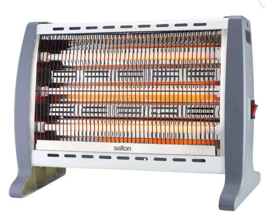 Salton 3-Bar Heater - Grey Excellent Condition