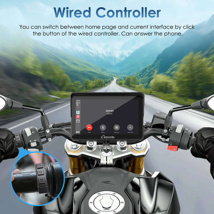 Carpuride W702S Pro Motorcycle Smart Stereo (No TPMS)