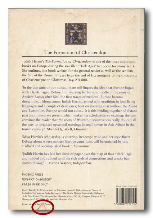 The Formation of Christendom by Judith Herrin (Paperback Ed 2001)