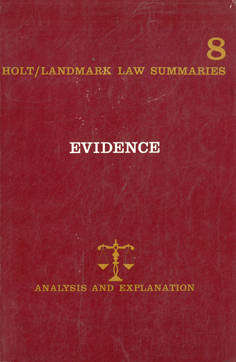 Evidence. Analysis and explanations. 8. Law.